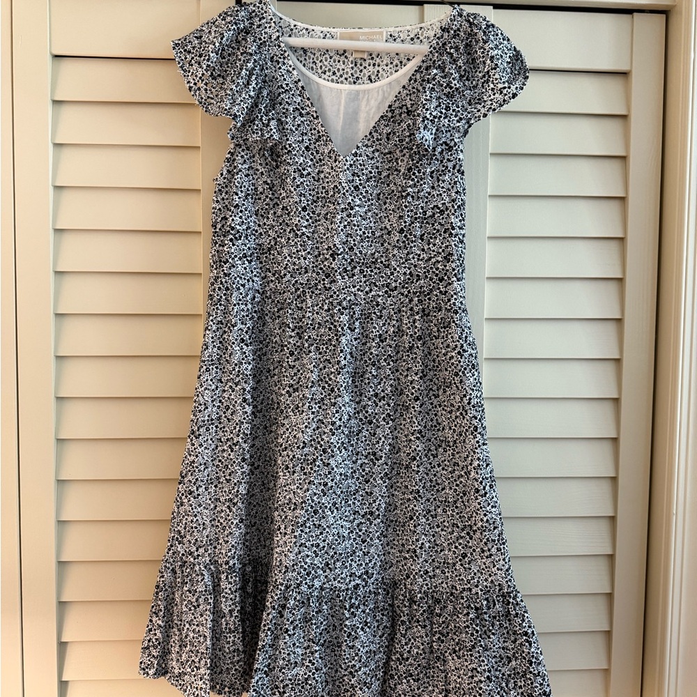 MICHAEL Michael Kors Black and White Mini Dress